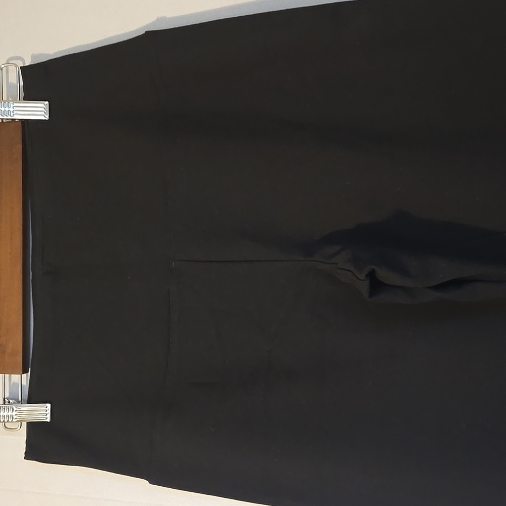 Ruby Ribbon Black Tuxedo Trim Leggings Size Large NWOT - Picture 2 of 9